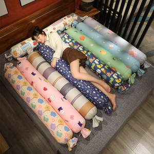 全棉糖果枕头大号可爱圆柱形床上女孩睡觉夹腿长条抱枕靠垫可拆洗