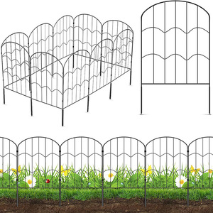 菜园花园防动物围栏草坪栅栏篱笆铁网庭院装饰围挡护栏铁艺户外