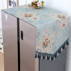 欧式高档冰箱防尘盖布单开门双开门美的海尔防灰冰箱盖巾防尘罩布