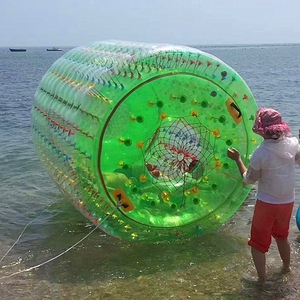 加厚充气透明PVC水上滚筒球步行球户外陆地儿童游乐设备成人玩具
