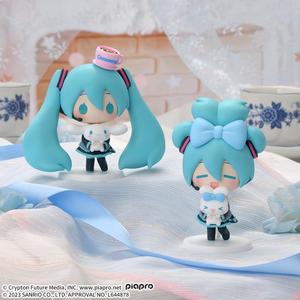 现货日版正品sega景品 三丽鸥初音未来 miku 玉桂狗Q版小手办摆件