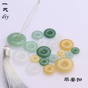 一戈琉璃10/12/16/18/24平安扣挂件吊坠散珠时尚DIY饰品手工材料