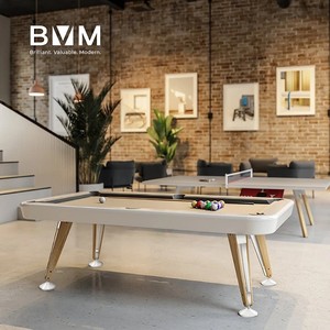 安道尔【BVM】台球桌标准成人家用美式黑八桌球台花式九球包邮！
