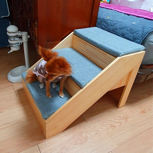 宠物楼梯狗狗台阶上床梯护栏小型犬狗猫沙发实木斜坡爬梯防滑梯子