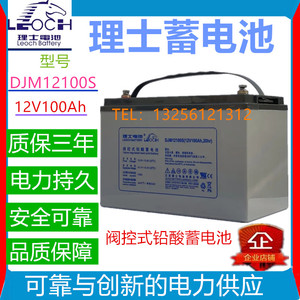 江苏理士蓄电池DJM12100免维护理士12V100AH 电池机房EPS电源专用