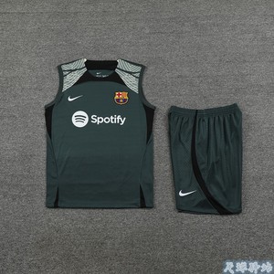 Nike/耐克23-24巴萨赛前背心训练服透气速干球衣球员同款足球队服