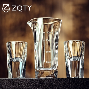 ZQTY白酒杯小盏一口杯茅台家用轻奢玻璃酒盅高档酒具商用分酒器