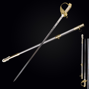 升旗仪仗队剑指挥剑金属古典欧式西洋剑影视装饰道具刀剑未开刃