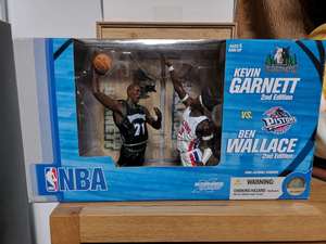【现货】麦克法兰NBA加内特本华莱士大盒篮球玩偶人偶模型手办