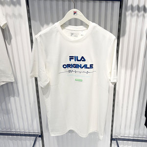 FILA 斐乐男款运动T恤 2022夏季新款纯棉针织短袖衫 F11M229111F