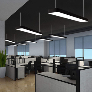 led长条灯办公室吊灯条形线条灯健身房长方形现代简约商场定制灯