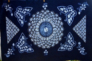 云南大理白族手工扎染桌布壁挂民族风礼物装饰1.1m*1.6m多种图案