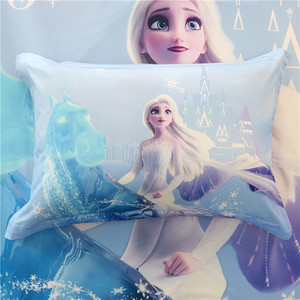 迪士尼艾莎纯棉女童枕套全棉爱莎枕头套幼儿园女孩子枕芯冰雪奇缘