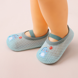 宝宝地板鞋袜夏季薄款网眼透气防滑鞋婴儿学步袜儿童室内男女鞋子