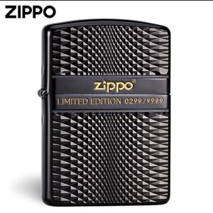 Zippo黑金限量绅士镀钛商务款新品贴章高颜值