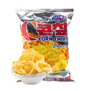 韩国原装进口食品克丽安玉米片70g袋装香甜酥脆膨化办公休闲零食