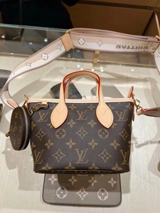 【现货】LV23新款Neverfull BB老花迷你托特包单肩斜挎包