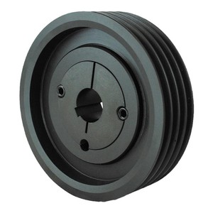 SPB125-04-2012欧式皮带轮四槽4槽B型外径132mm欧标锥套式皮带轮