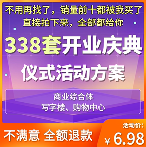 开业庆典仪式活动策划方案PPT/PDF成品模板素材资料典礼庆典仪式