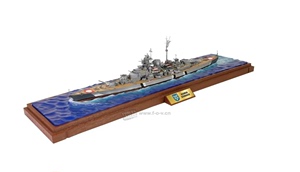 FOV新品 1/700 俾斯麦号战舰 丹麦海峡海战 水线版 合金成品 模型