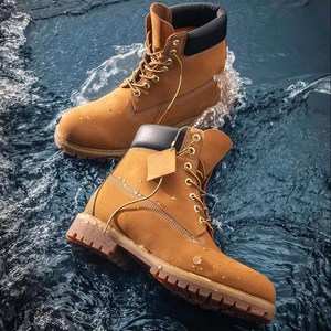 Timberland添柏岚官方踢不烂马丁靴男女鞋户外短筒靴大黄靴10061