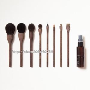 日本本土代购 SHAQUDA 熊野笔USU系列化妆刷8支附清洁剂套盒礼品