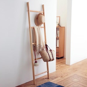 衣帽架挂衣架家用全实木日式小梯子多用途整装置物架衣服整理架子