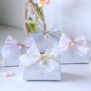 仙女袋喜柚 创意定制喜糖盒子 婚礼伴手礼品 ins新款欧式花糖果盒