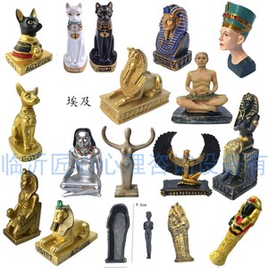 匠心心理沙盘玩教具模型宗教原型猫神埃及法老女王狮身人面木乃伊