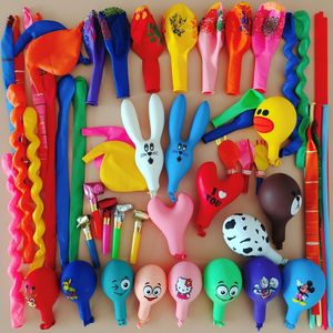 加厚异形多款混装兔子火箭地转气球卡通圆形爱心儿童生日玩具装饰