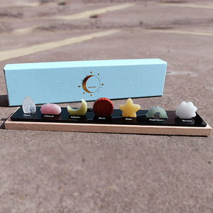 天然水晶玉石桌面摆件 天气自然现像教学标本矿石礼盒小学生礼物
