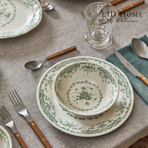 LID Home古典玫瑰复古餐具碗咖啡杯碟子陶瓷餐盘家用Bitossi 同厂