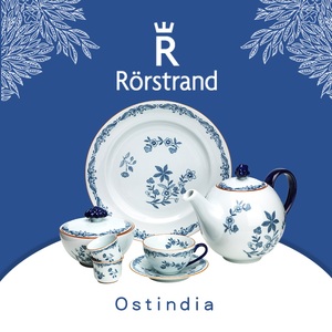 瑞典Rorstrand罗斯兰Ostindia 餐具套装碗盘杯子碟马克杯陶瓷家用