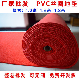 商用门口迎宾开业丝圈地毯加厚室外脚垫卷材防滑地毯整卷PVC塑料