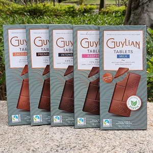 Guylian chocolate比利时吉利莲72%树莓水果海盐焦糖黑巧克力100g