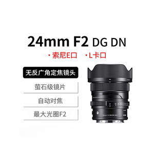 SIGMA/适马24mm F2 DG DN全画幅微单广角定焦镜头索尼E口L口