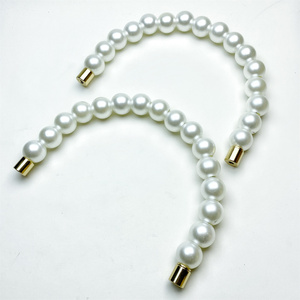 塑料珍珠礼品盒提手 化妆包拧螺丝手挽 圆形珠子手柄手把