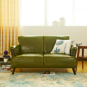 日式小户型皮艺沙发北欧猫爪办公单个双人三人客厅简约现代皮沙发