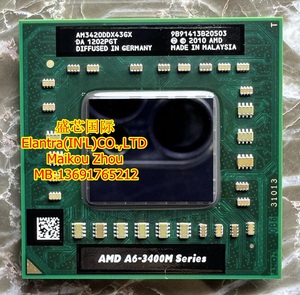 AMD A6 3400M A6-3420M A6-3410MX A6-3430MX 笔记本 CPU 四核