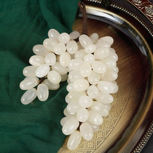 阿富汗玉葡萄挂件装饰品桌面摆件收藏品祝福平安天然玉石工艺品