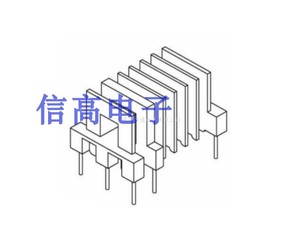 EEL16骨架多槽变压器磁芯骨架3+1+2针 10套1包