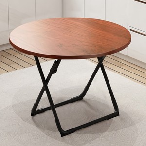 。可收折的大圆桌子 折叠 家用简易折叠餐桌正方形桌吃饭桌小户型