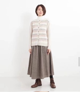 2020冬季出口日本原单花纹图案毛衣开衫 含羊毛 纯原带吊牌