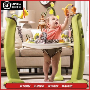 美国Evenflo 跳跳椅婴儿健身架宝宝玩具脚踏弹跳椅蹦跳乐3-6-12月