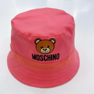 现货 折扣 MOSCHINO莫斯奇诺童装 小童款小熊系列渔夫帽