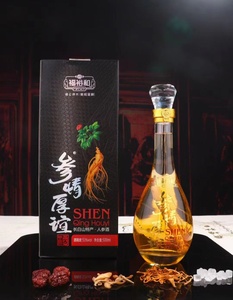 吉林长白山福裕和人参虫草酒53度传统保健酒500ml/瓶送礼佳品包邮