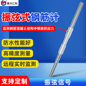 振弦式钢筋计RS485桥梁建筑混凝土钢筋应力温度检测传感器锚杆计