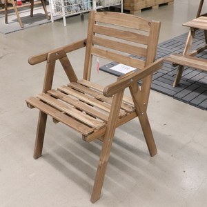 宜家IKEA福霍曼椅子带扶手户外休闲椅餐椅实木靠背椅子正品欧式