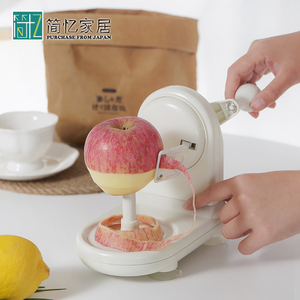 日本进口手摇式削皮机多功能苹果削皮器水果刮皮刀快速去皮神器