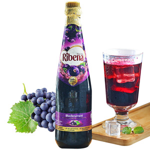 利宾纳RIBENA马来西亚进口浓缩黑加仑子饮料1000ml瓶装包装葡萄汁
